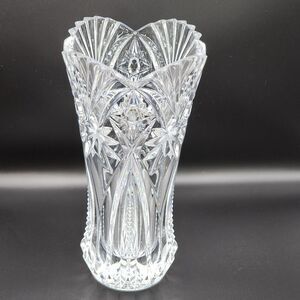 Vintage JG Durand Cristal DArques France Lead Crystal Vase Vincennes Pattern 12"
